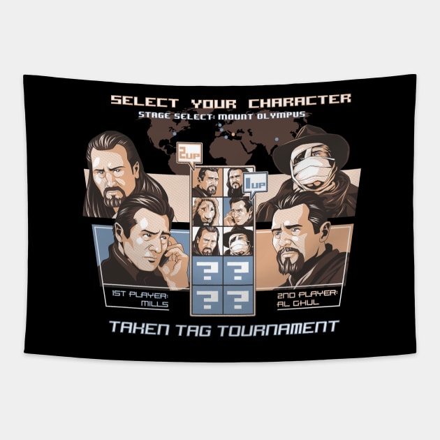 Taken Tag Tournament Tapestry by Ninjaink