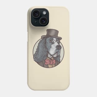 English springer spinal dog Phone Case