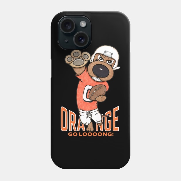 Cute Funny Doxie Dachshund Dog Football Phone Case by Danny Gordon Art