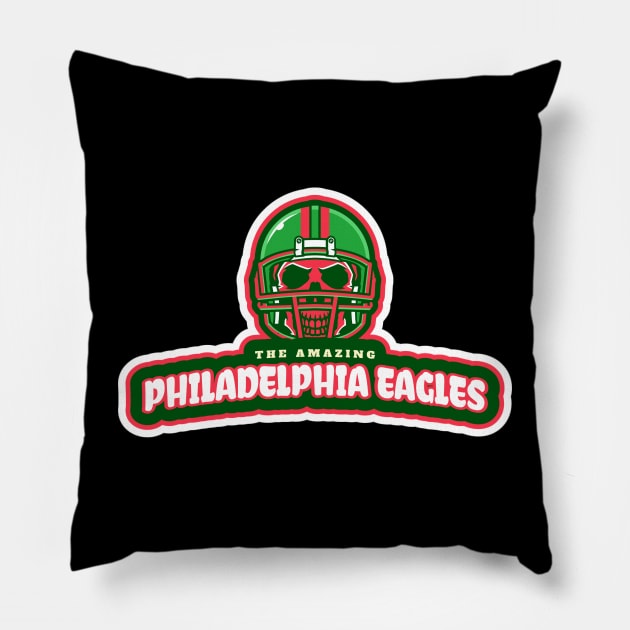 Philadelphia Eagles Super Bowl 2023 Pillow by The Boston Stage