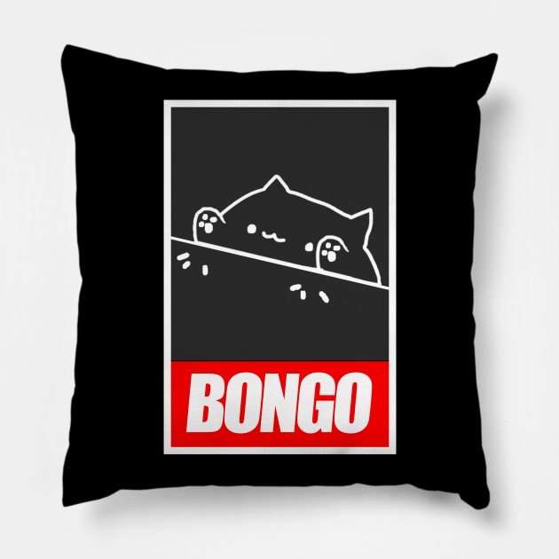 Drumming Bongo Cat Pillow by ChapDemo