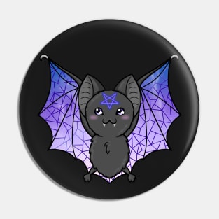 Stained Glass Bat Pin