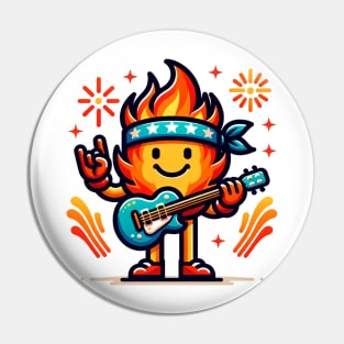 Bon Jovi Concert On Fire Pin