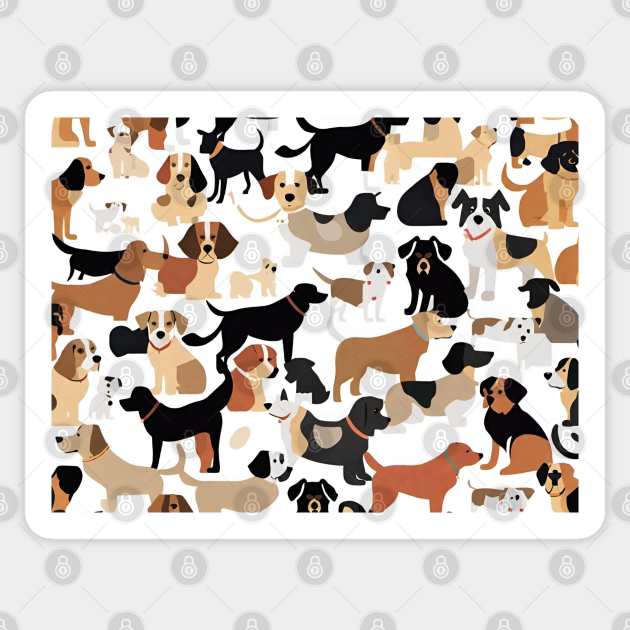 Dog Template 1 Dog Sticker TeePublic Dog Template 1 Dog Sticker TeePublic