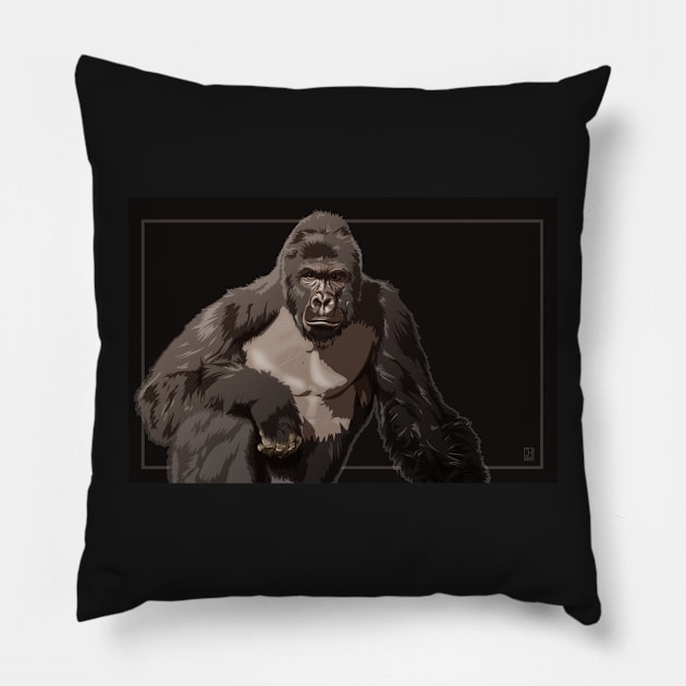 Harambe Pillow by HendricksonDraw