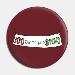 100 Tacos for 100 Pin