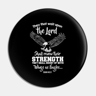 Wings Like Eagles Isaiah 4031 Christian Message Pin