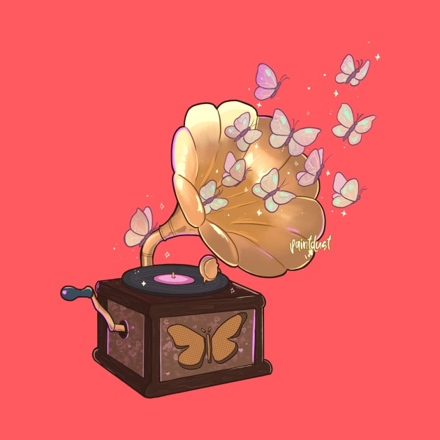 Butterfly Phonograph by paintdust