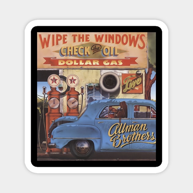 The allman brothers Magnet by Collection.Tribe.store