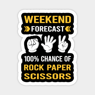 Weekend Forecast Rock Paper Scissors Magnet