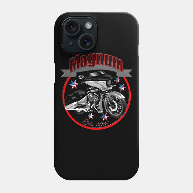 Magnum U.S.A. Star Motorcycle Phone Case by DroolingBullyKustoms