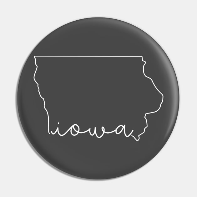 Minimalist Iowa Pin by A + J Creative Co