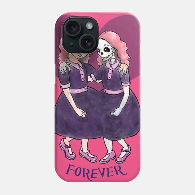 Sisters Forever Phone Case by pastanaut