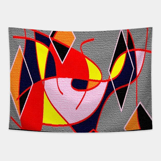 Geometric wre Tapestry by osileig