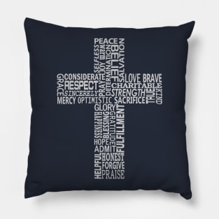Cross with words Pillow
