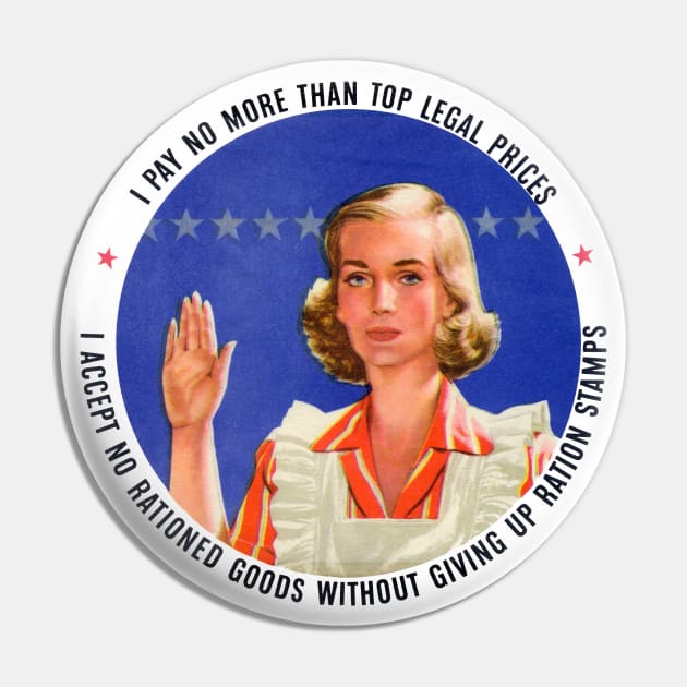 WWII Housewife's Pledge Pin by historicimage