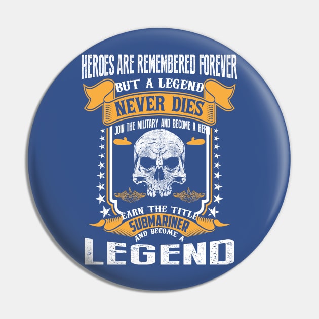 Submariner Legend Pin by RelevantArt