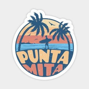 Vintage Surfing Punta Mita, Mexico // Retro Summer Vibes // Grunge Surfer Sunset Magnet