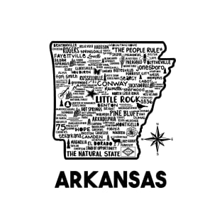 Arkansas Map T-Shirt