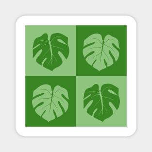 Monstera Checkerboard Magnet