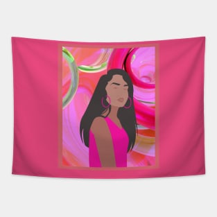 She is Joy!  Latina/Hispanic Artistically Designed Woman Tapestry