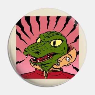 Reptile Alien Invasion Pin