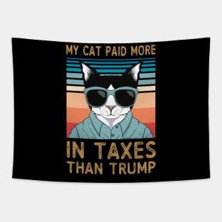 My Cat Paid More In Taxes Than Trump Tapestry