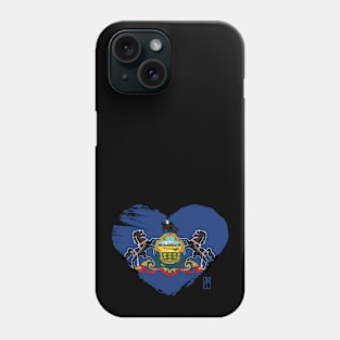 U.S. State - I Love Pennsylvania - Pennsylvania Flag Phone Case