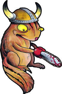 Chainsaw Chipmunk Magnet