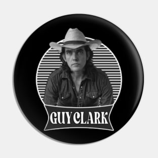 Guy Clark // 80s Singer Country // T-Shirt Pin