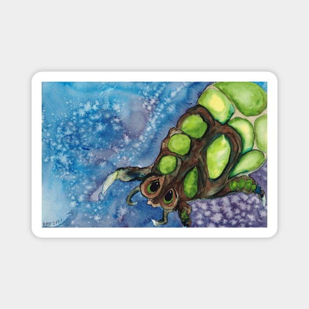 Baneling Starcraft Video Game Creature Magnet by Amplified Watercolors 