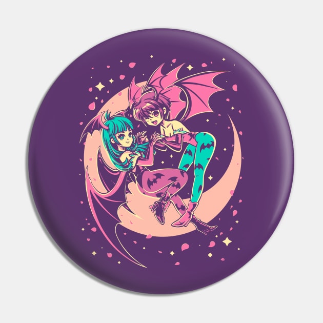 Demon Sisters Pin by Pixeleyebat