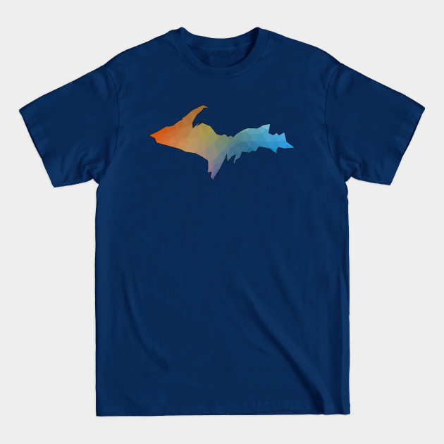 Discover Low Poly U.P. - Upper Peninsula - T-Shirt