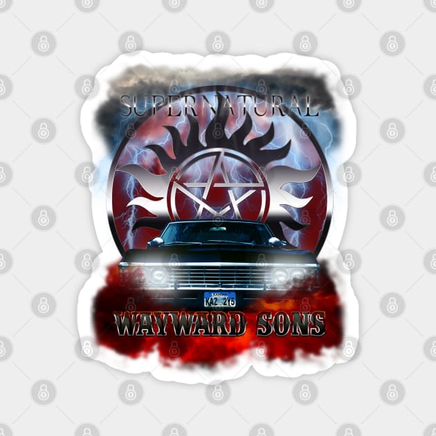 Supernatural WayWard Sons Theme Magnet by Ratherkool