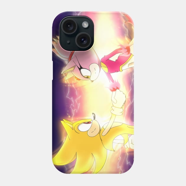 Super Sonic and Burning Blaze Phone Case by idolnya