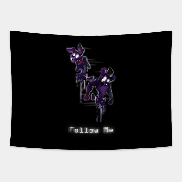 FOLLOW ME FnaF Shadow Animatronics Tapestry by DragonDesigner