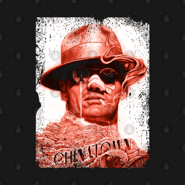 Chinatowns's Noir Symphony Tee Reflecting the Dark Intrigue and Unforgettable Characters of the Movie by Crazy Frog GREEN