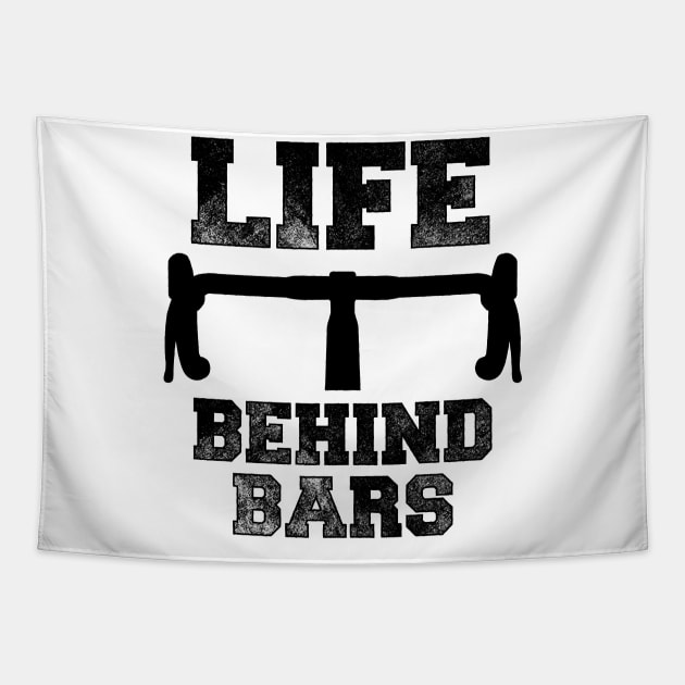 Life Behind Bars Bicycle Tshirt Tapestry by zurcnami