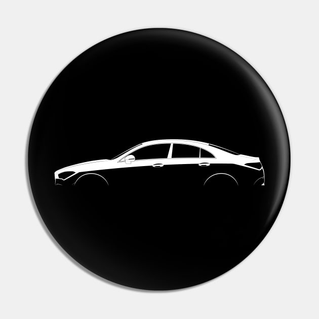 Mercedes-Benz CLA-Class (C118) Silhouette Pin by Car-Silhouettes