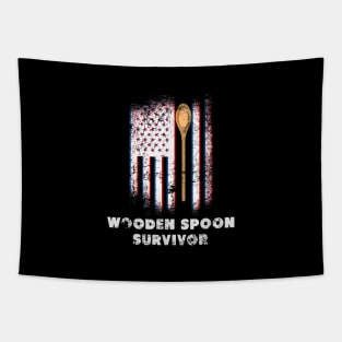 Wooden spoon survivor Tapestry