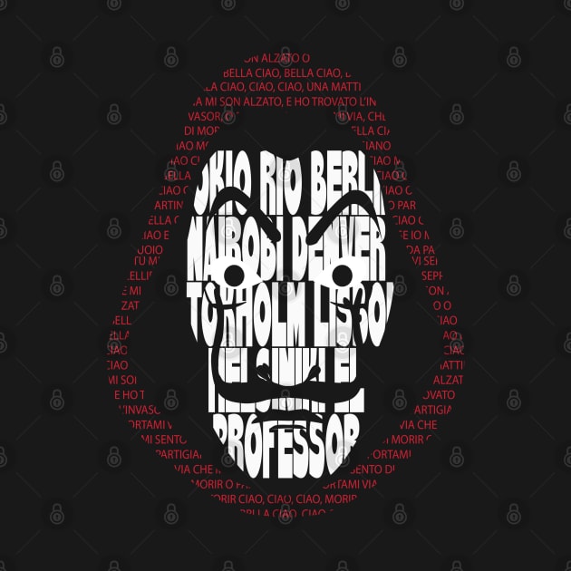 La Casa De Papel Dali Mask With Bella Ciao Lyrics by BasicBeach