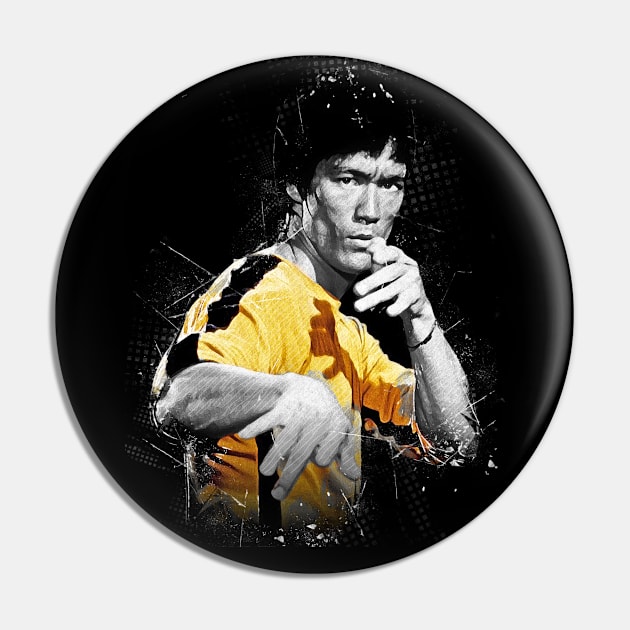 Bruce Lee Pin by Creativedy Stuff