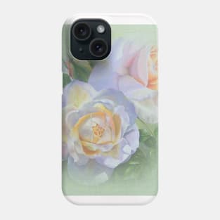 Vicorian Roses Neck Gator Two White Roses Phone Case