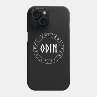 Odin Norse God with Runes Phone Case