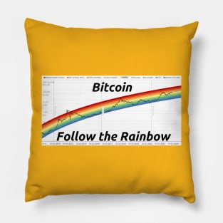 Follow the Bitcoin Rainbow Pillow