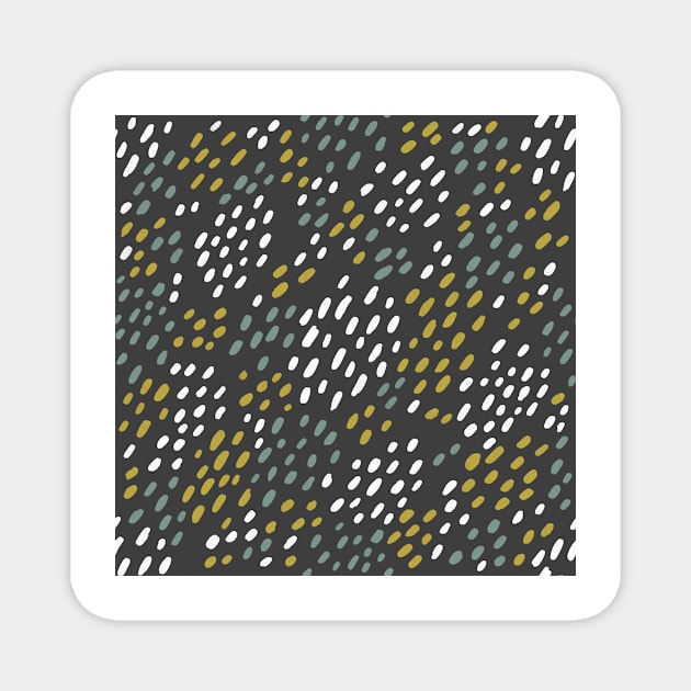 Gray Dot Magnet by Vaeya