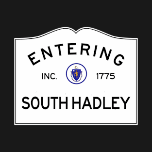 South Hadley Massachusetts Vintage Road Sign T-Shirt