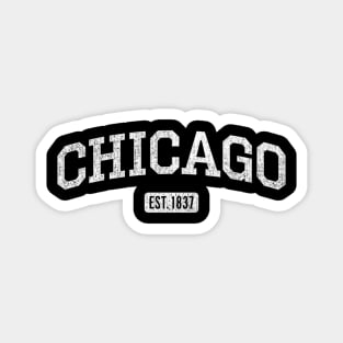 Chicago Est1837 - Chicago Sports Magnet