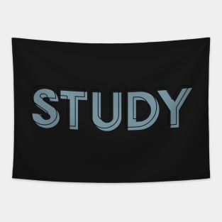 Study Chic Outline School College Class Blue Tapestry