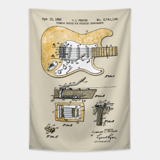 Electric Guitar - US Patent Application Tapestry